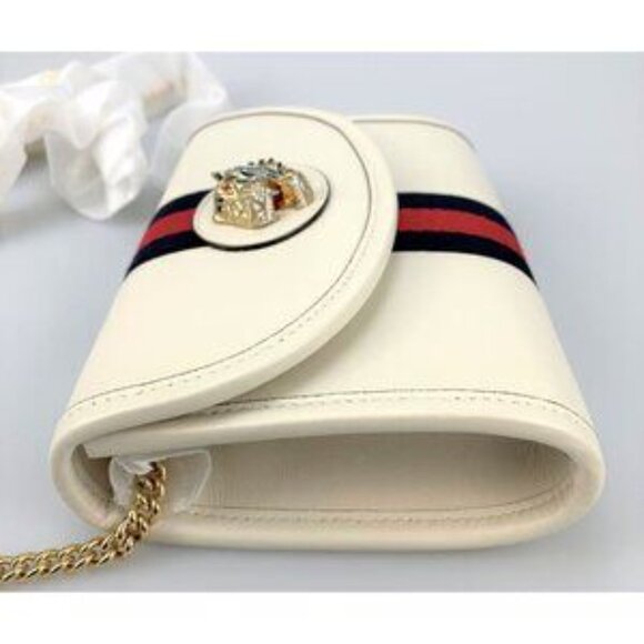 NIB Authentic Gucci Women Rajah mini bag In White - Picture 5 of 6